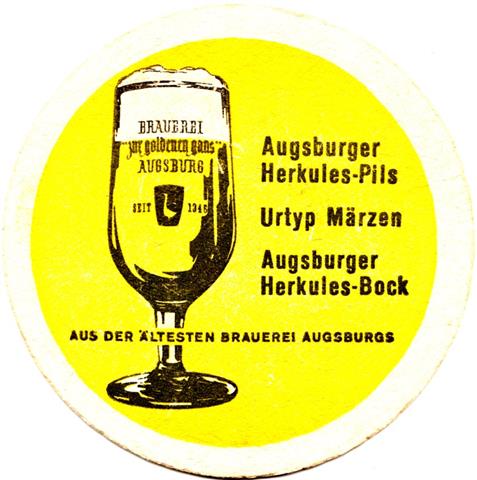 augsburg a-by gold gans rund 1b (215-augsburger herkules pils-schwarzgelb) 